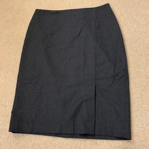Talbots Italian flannel grey pencil skirt